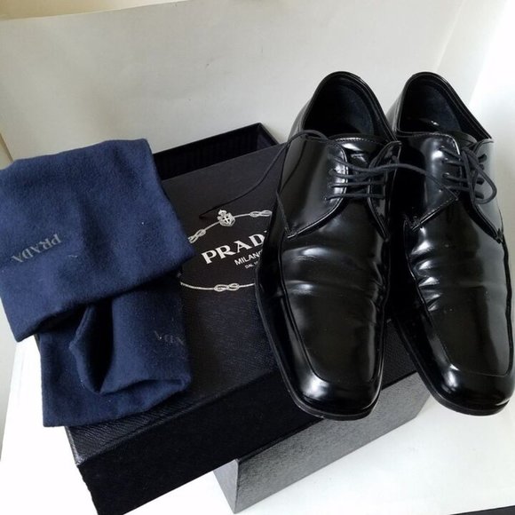 Men Shoes PRADA Patent Leather Size 6 1/2 $790 main image 4